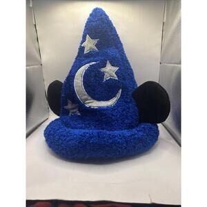 Walt Disney World Mickey Mouse Sorcerer Wizard Fantasia Hat Blue Halloween